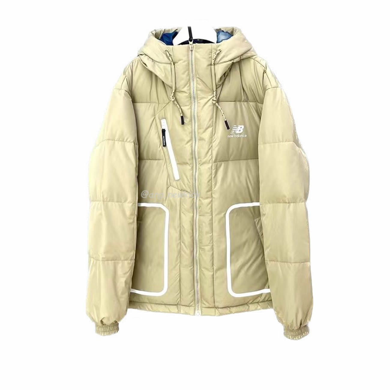 New Balance Nb Thickened Warm Down Jacket White Beige Black (4) - www.newkick.vip